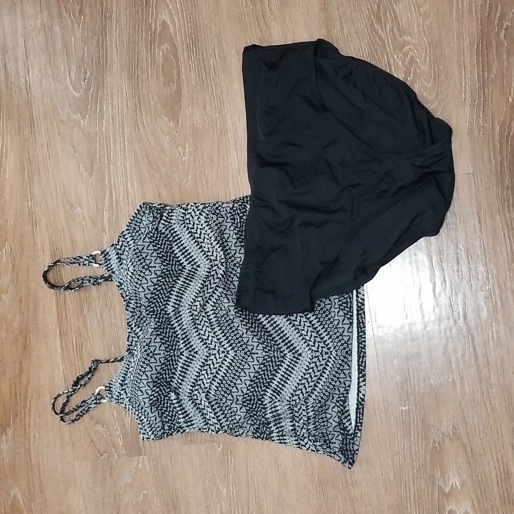 (L) Christina Two-Piece Swimwear Vacation Resortwear Coastal Tropical Beach